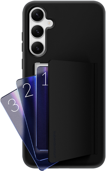 슈퍼디비전 3장 카드 수납 밸런스 듀얼 레이어 범퍼 휴대폰 케이스