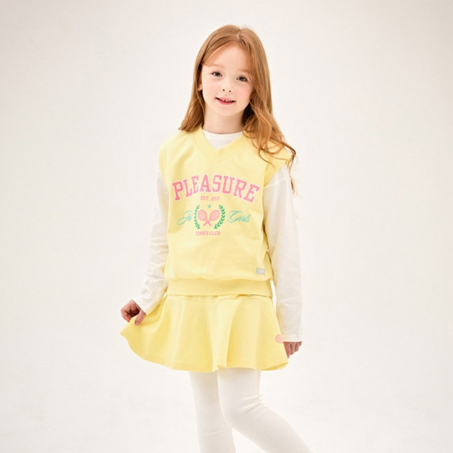 젤리스푼 여아용 테니스 베스트 + 스커트 세트