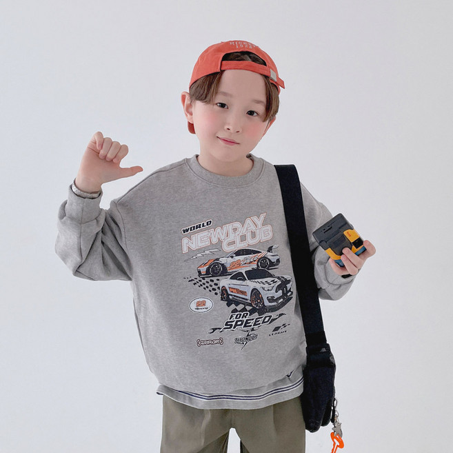 베리클로젯 아동용 스피드 트랙 레이싱 맨투맨