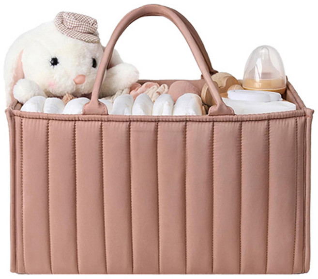 블룸홈 기저귀 수납 정리함, 진핑크