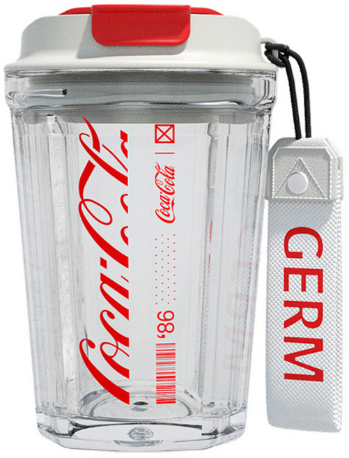 점 코카콜라 옥타곤 트라이탄 텀블러, 크리스탈, 390ml, 1개