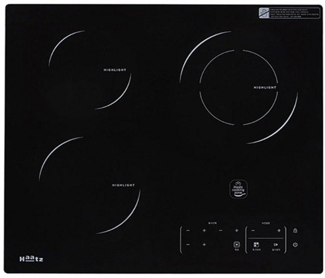 Haatz 하이라이트 전기레인지 3구 방문설치, EC-365CTS, 빌트인