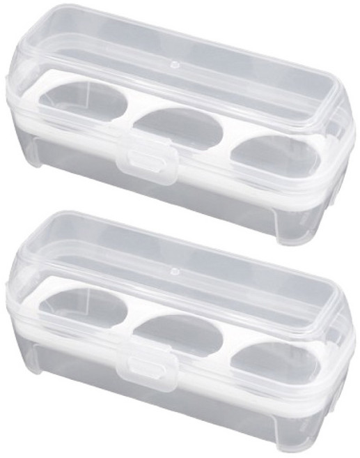 지미스홈 휴대용 계란 케이스 3구, 2개