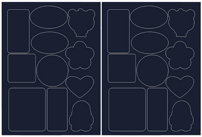 와이에스컴퍼니 바람막이 패딩 우산 다용도 수선 패치, 네이비블루, 2개