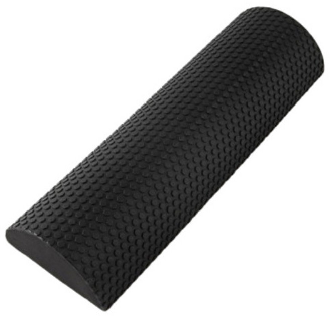 오버만 EVA 반원 폼롤러, 블랙, 1개