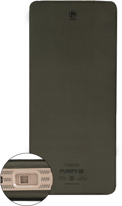 폴라리스캠프 펌피10 자충매트, 카키