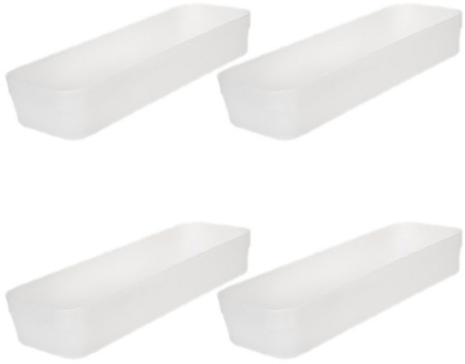 집사람 칸막이 서랍 정리함, 반투명, 4개