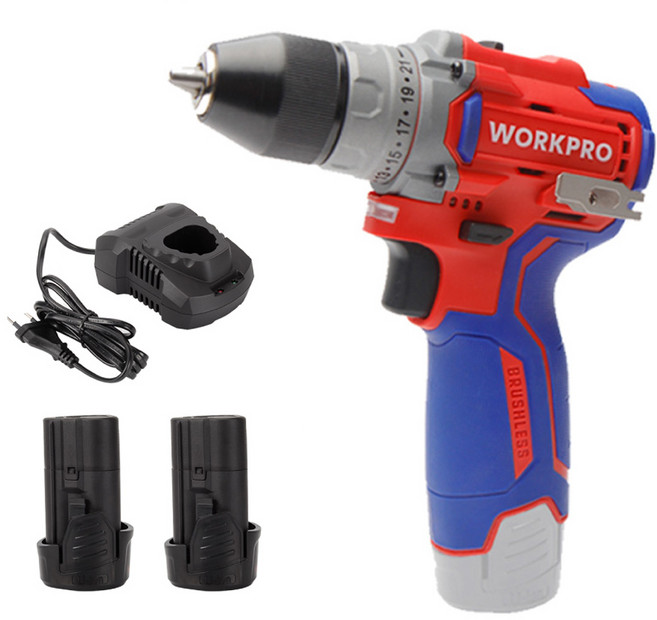 워크프로 12V 충전드릴 세트 WP460201, 1세트