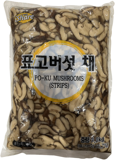청은 표고버섯 채 파우치, 3kg, 1개
