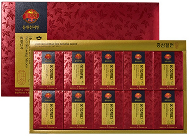 천지인 홍삼절편 + 쇼핑백, 15g, 10개