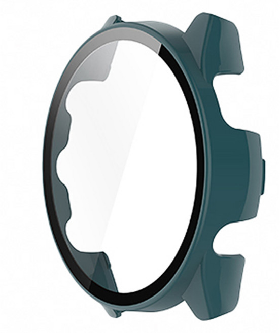 스페이스쉴드 가민 포러너 호환 PC 강화유리 올인원 케이스, 다크그린