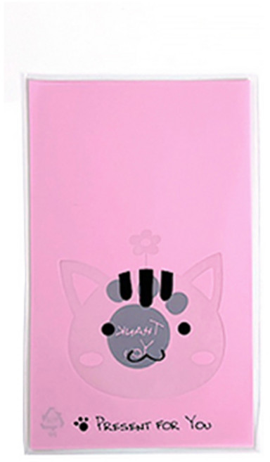 티나피크닉 고양이 쿠키봉투, 50개, 1개입