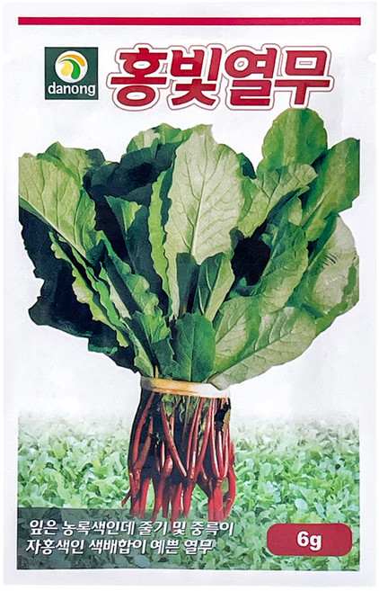 다농 홍빛열무 씨앗 6g, 1개