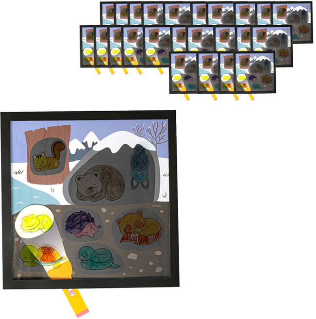 민화샵 겨울잠 동물 찾기 만들기 세트 S2400660, 10세트, 혼합색상