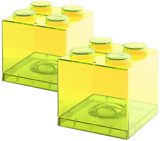 구디푸디 블록 저금통, 옐로우, 2개