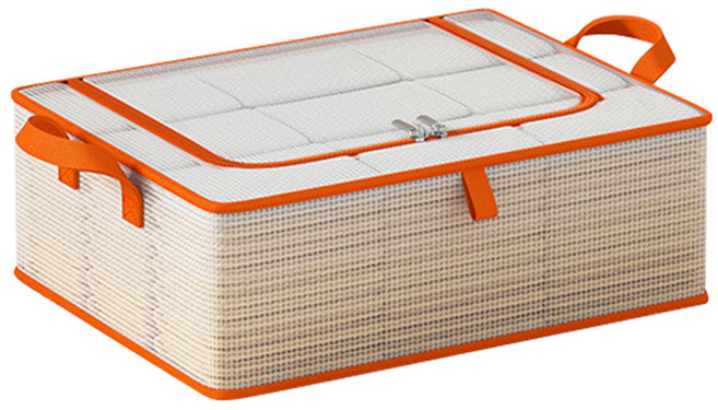 제이라이프 보드 방수 이불 정리함, 오렌지, 중형(55 x 40 x 20 cm), 1개