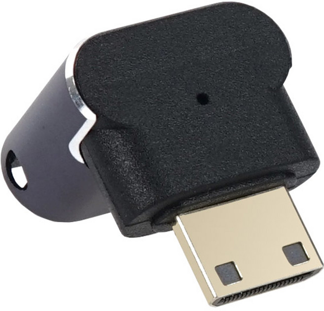 컴스 Mini HDMI 변환 젠더 2.1 8K 60Hz UHD 연장 MF 미니 꺾임, JA209, 1개