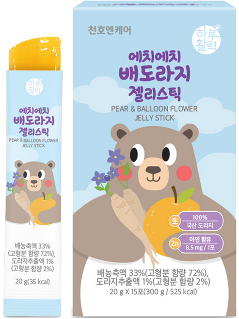 하루활력 에치에치 배도라지 젤리스틱, 20g, 15개