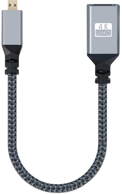 컴스 마이크로 HDMI 변환 케이블 젠더 Micro 4K 60Hz, BD831, 1개