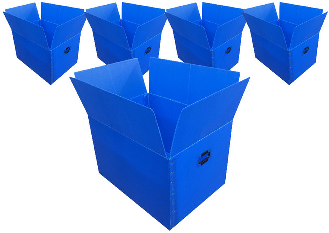 광동 손베임방지 이사박스, 청색, 5개