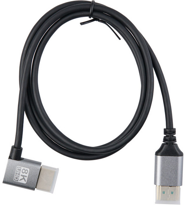 컴스 HDMI 초슬림 케이블 8K4K 60Hz 꺾임 IH742, 1개, 1m