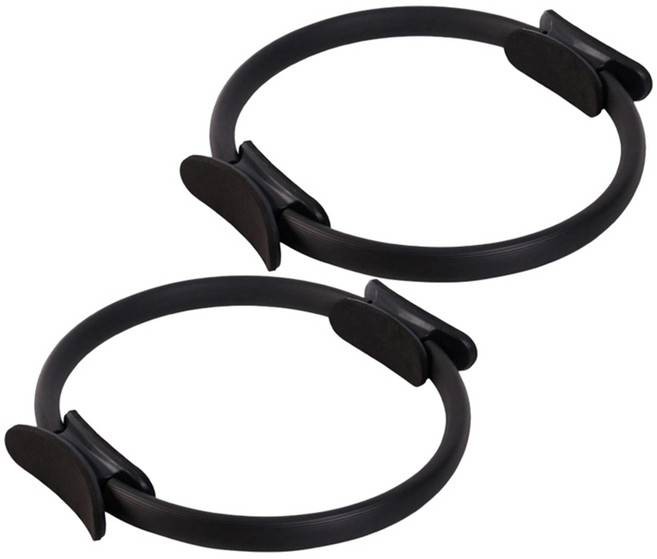 휴다온 요가 써클링 필라테스링, 블랙, 2개