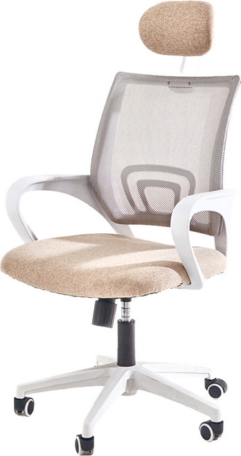 comet 頭枕款辦公椅, 米色