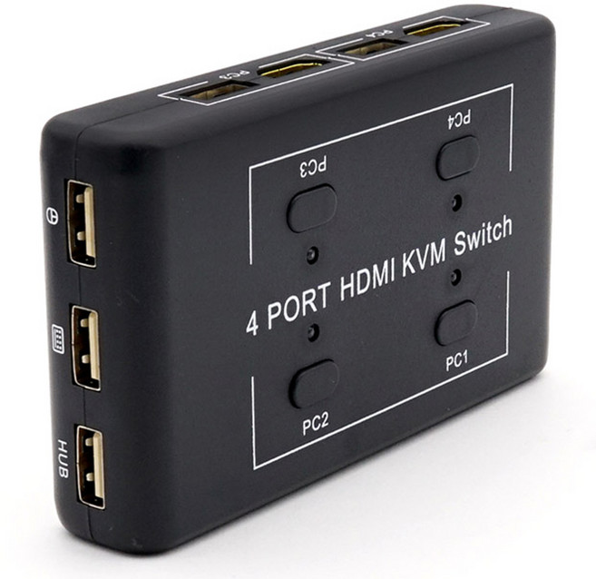 Coms 4埠 HDMI KVM 4對1 切換器, BT860, 1個