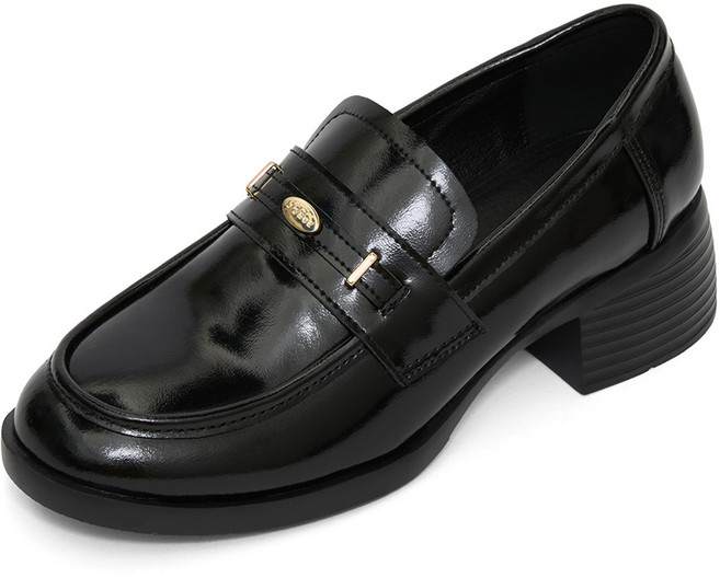 J SHOE 女款牛皮Bella超輕量增高樂福鞋