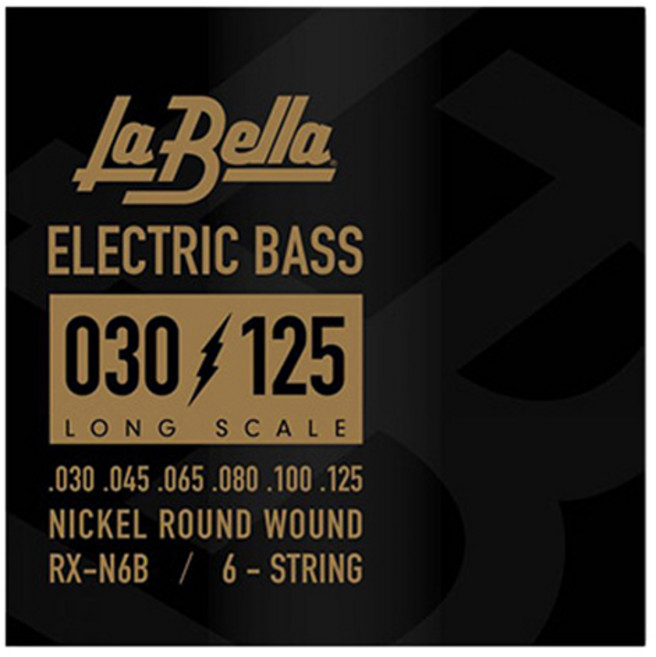 LaBella 베이스 스트링 6종 세트, 030, 045, 065, 080, 100, 125, 1세트, RX-N6B