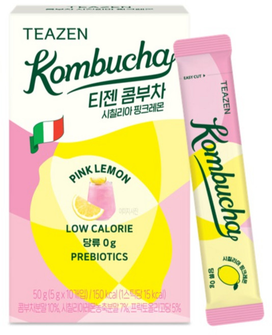 티젠 콤부차 시칠리아 핑크레몬, 5g, 10개입, 1개