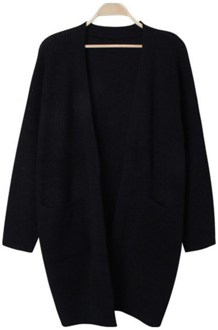 린다샵 여성용 키리시 포켓 옆트임 니트 롱 가디건 cpcd3400k4c