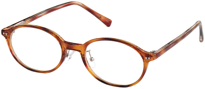 라피던트 코받침 있는 긱시크 뿔테 안경 체스넛