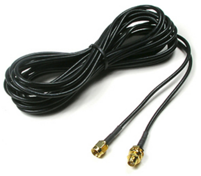 컴스 RP-SMA 안테나 연장 케이블 5m, 1개