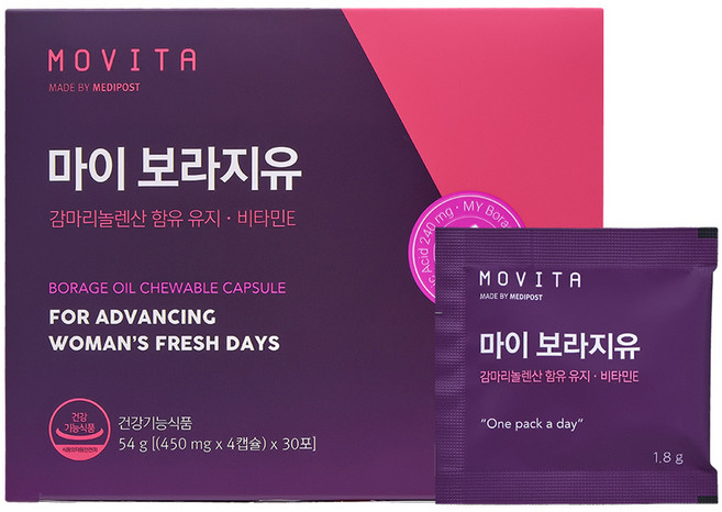 모비타 마이 보라지유 감마리놀렌산 보라지오일 54g, 1개, 120정