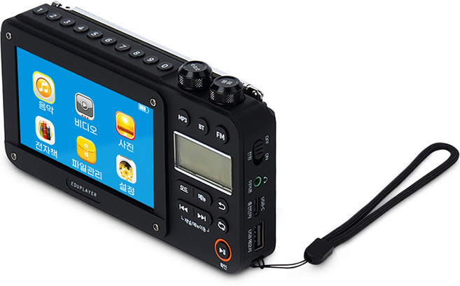 에듀플레이어 블루투스 스피커 동영상 MP3 멀티 플레이어 휴대용 라디오, ER100