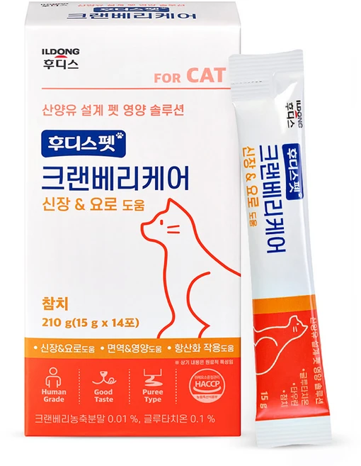 후디스펫 고양이 크랜베리케어 영양제, 210g, 신장, 1개 - 쿠팡