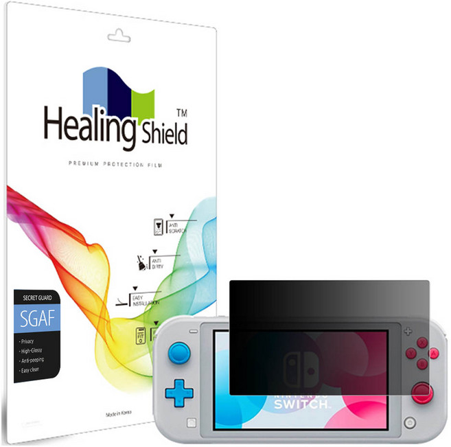 힐링쉴드 프라이버시 사생활 액정보호필름 세트, 닌텐도 스위치 라이트, 1세트