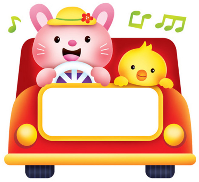 환타스틱스 자동차모양 이름표 스티커 7.9 x 7.2 cm N-256, 6 붕붕 빨강, 15개, 2개입