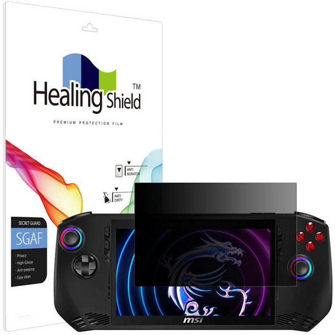 힐링쉴드 프라이버시 사생활 액정보호필름 세트, 1세트, MSI 클로 A1M