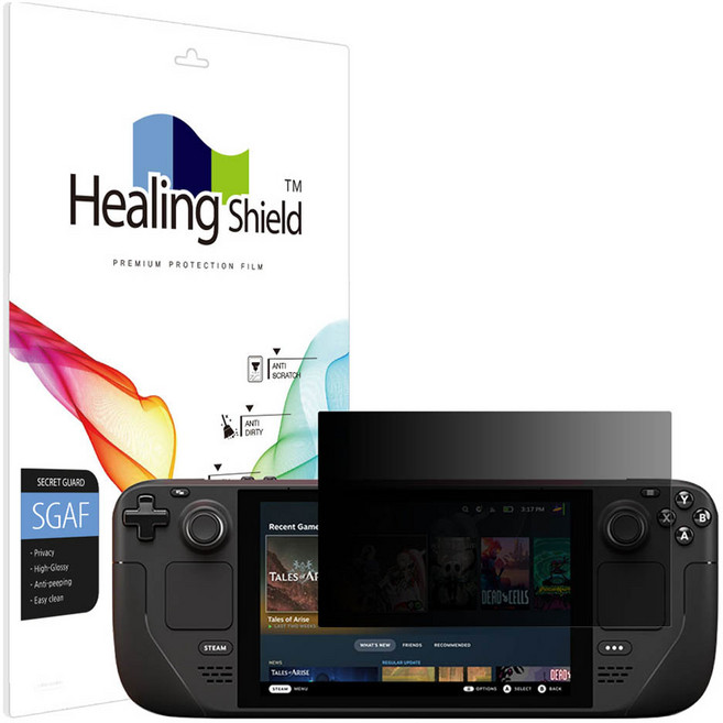 힐링쉴드 프라이버시 사생활 액정보호필름 세트, 1세트, 밸브 스팀덱 OLED