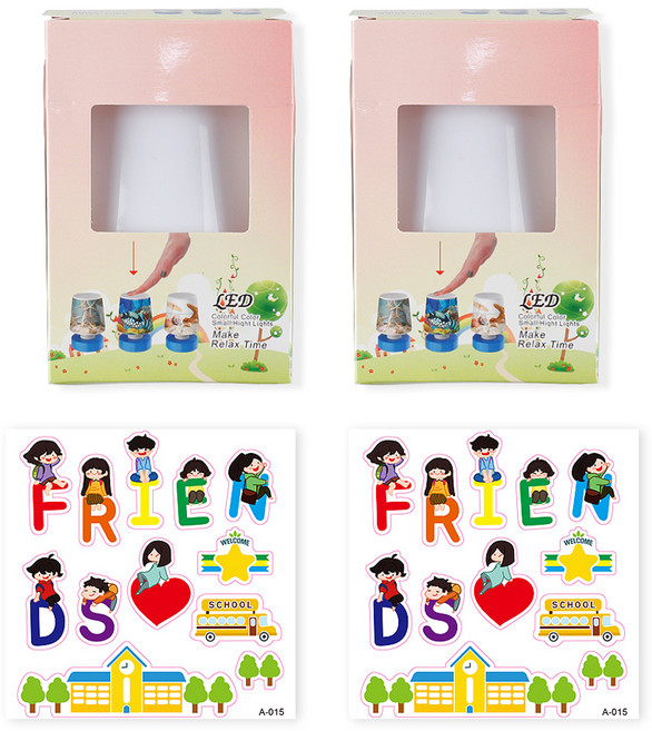 유니아트 LED 미니스탠드 우정 세트, 랜덤발송, 2세트