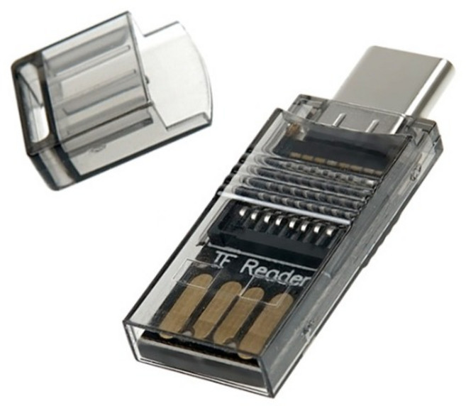 컴스마트 USB 3.1Type C 카드리더기TF 메모리 카드 Micro SD USB 2.0 Type A USB, 혼합색상, IF784, 1개