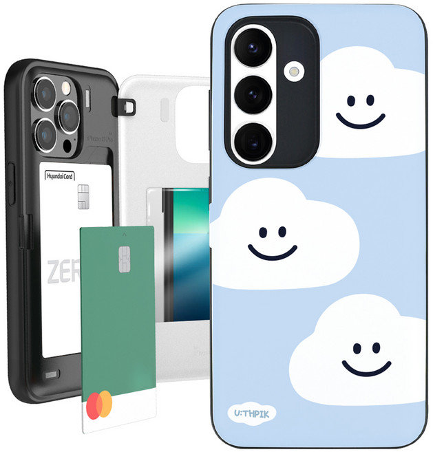 유스픽 카드포켓 2장 마그네틱 휴대폰 케이스