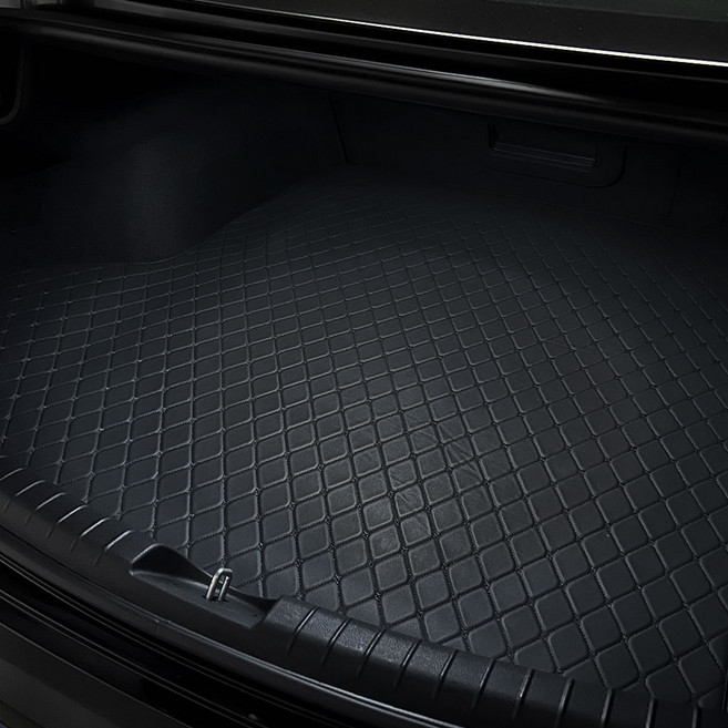gaon 퀼팅 가죽 트렁크매트 바닥형, 블랙, 디올뉴 그랜저 GN7 하이브리드 2022년 11월