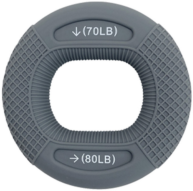 루아즈 듀얼형 실리콘 악력기 35~40kg, 그레이, 1개
