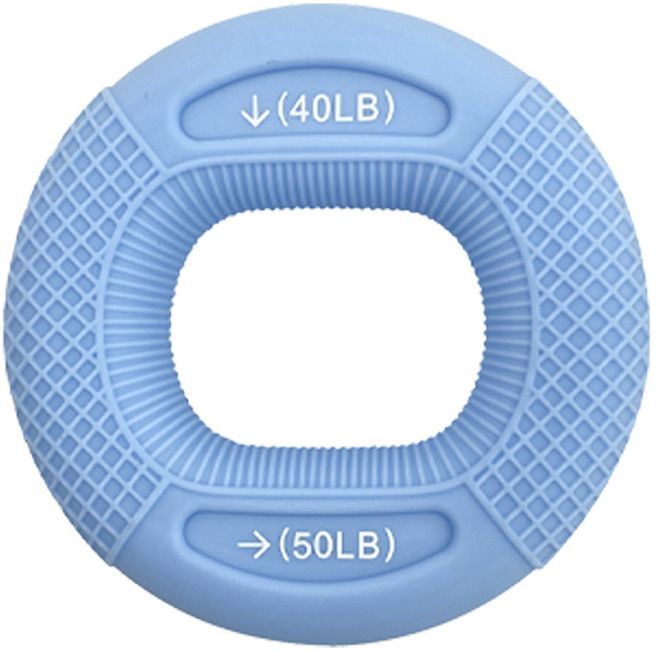 루아즈 듀얼형 실리콘 악력기 20~25kg, 블루, 1개