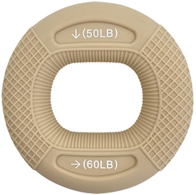 루아즈 듀얼형 실리콘 악력기 25~30kg, 브라운, 1개