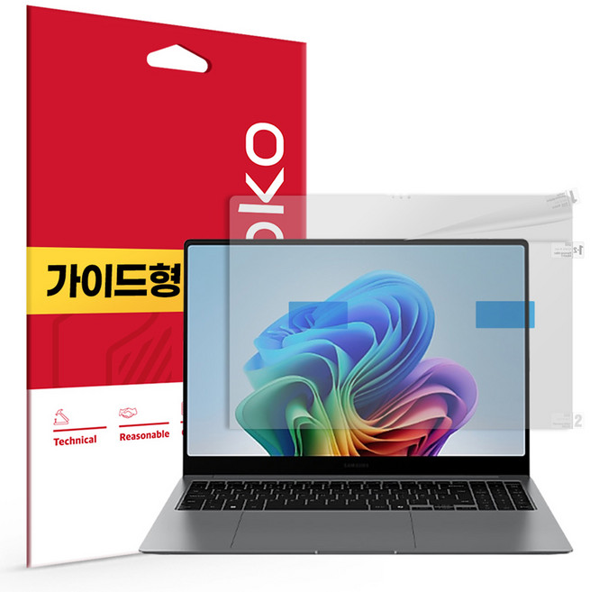 스코코 갤럭시북 지문방지 저반사 액정보호필름, 1세트
