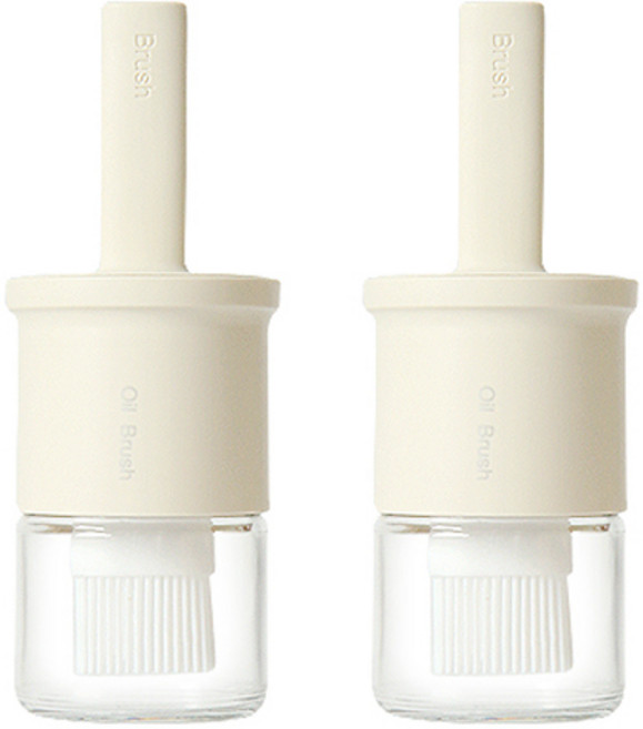 라임올리브 브러쉬 오일병 화이트 A104, 2개, 300ml